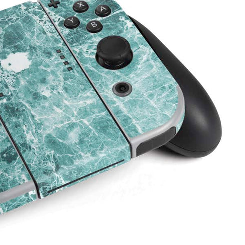 Crushed Turquoise Nintendo Switch OLED (2021) Skin